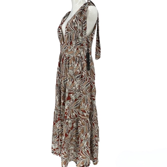 HOUSE OF HARLOW 1960 - Linen Blend Tiered Dress - Picture 2 of 12